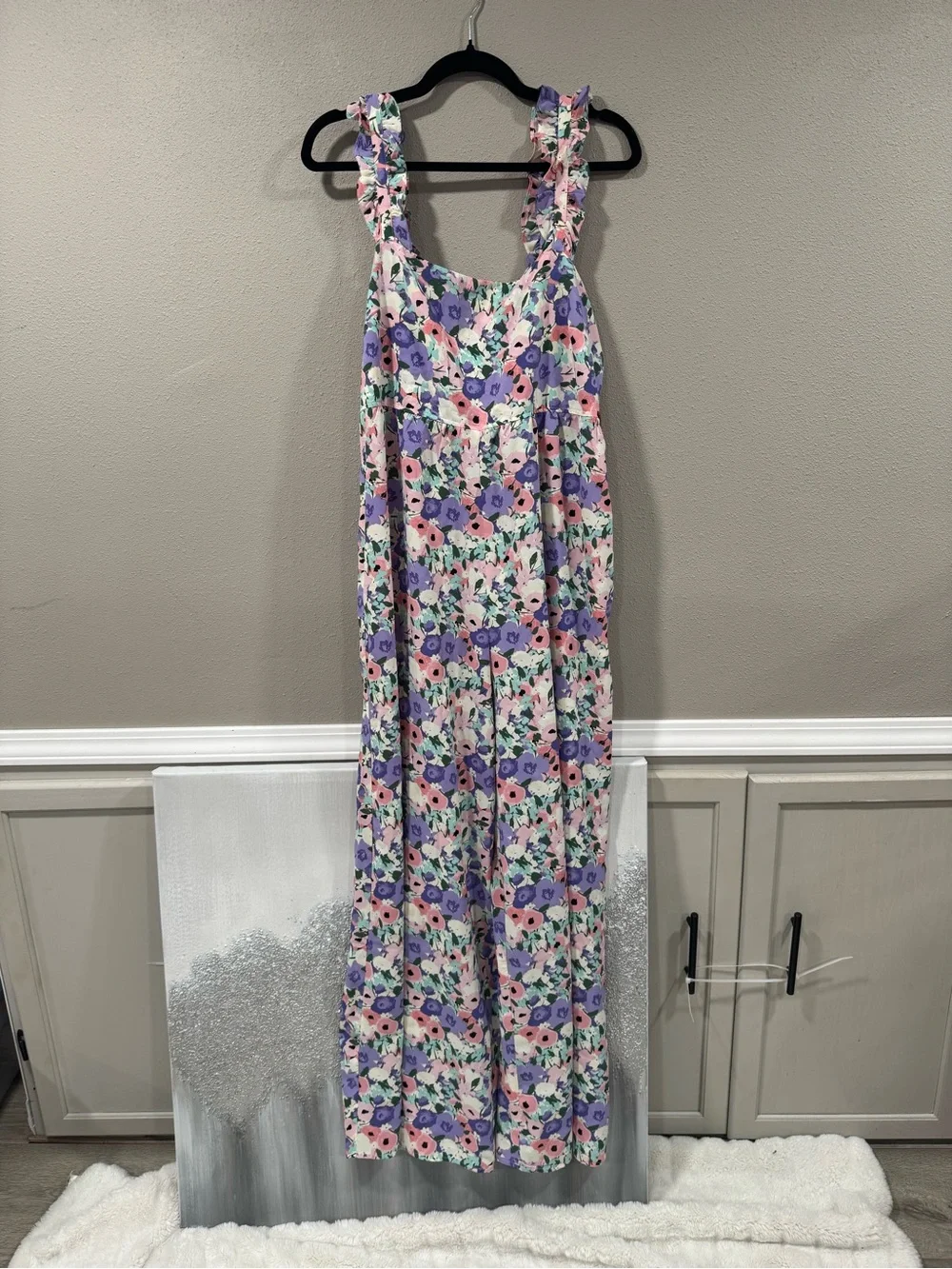 NWT Kori Plus Floral Wide Leg Jumpsuit - Picture 3 of 8